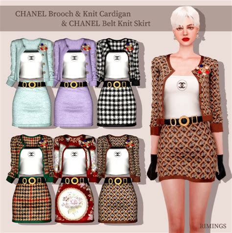 sims 4 chanel dress cc